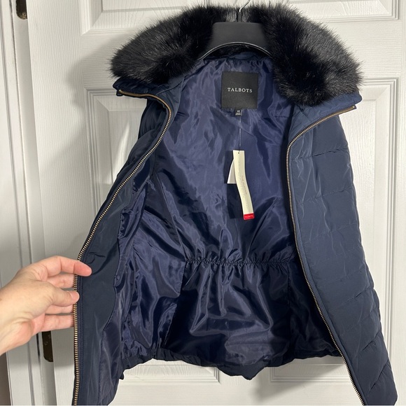 Talbots Black Label "The Puffer" vest, navy, size XS, new with tags - Picture 10 of 16